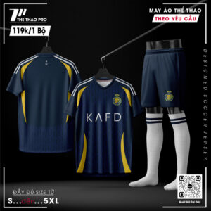 Bộ Đồ Thể Thao Nam Alnarse 2024 Màu Xanh Navy Đậm