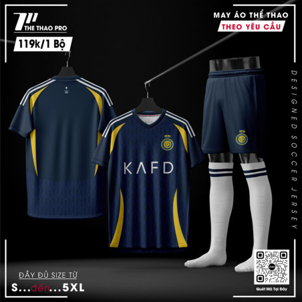 Bộ Đồ Thể Thao Nam Alnarse 2024 Màu Xanh Navy Đậm