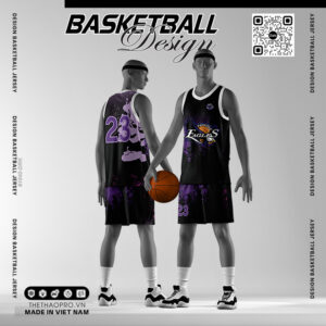 Đồng Phục Bóng Rổ Đen Tím Eagles Năng Động Cá Tính