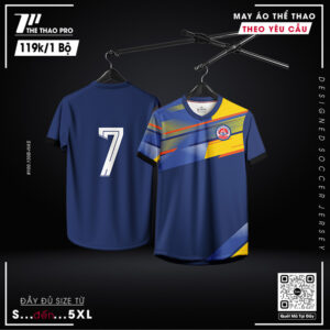 Áo Bóng Chuyền Thiết Kế Xanh Navy Năng Động & Cá Tính