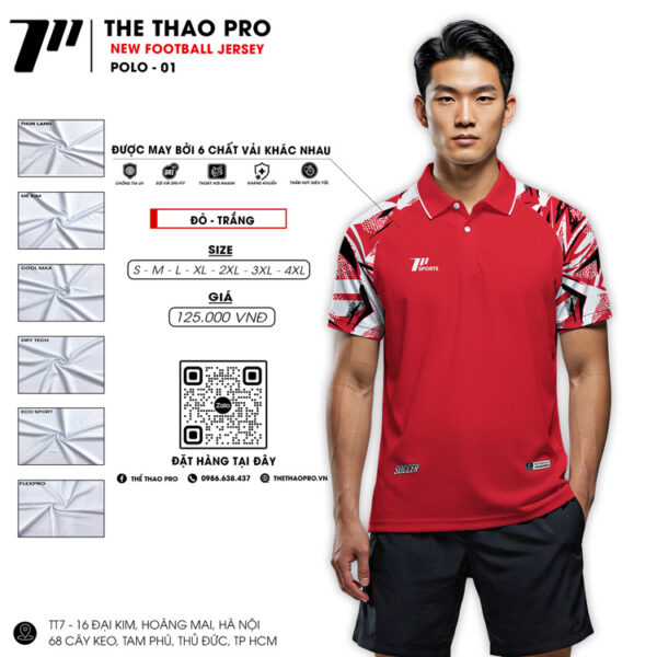 Áo Thể Thao POLO - 01 Đỏ Năng Động