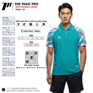 Áo Polo Thể Thao Xanh Ngọc POLO - 01 Năng Động Cá Tính