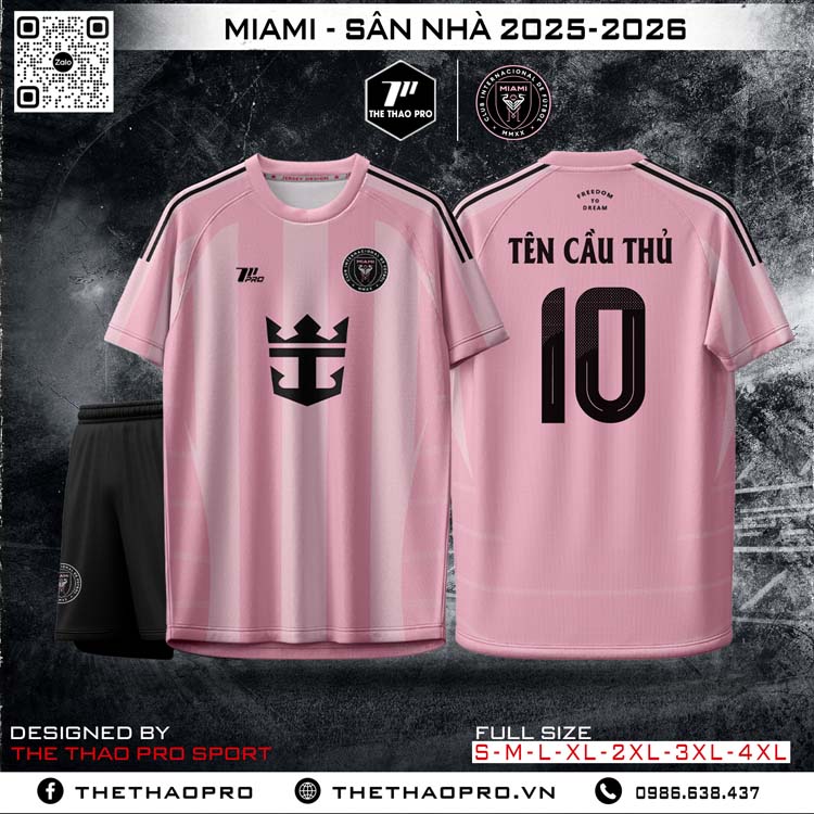 Áo đấu Miami sân nhà 2025-2026 - Hồng pastel cá tính