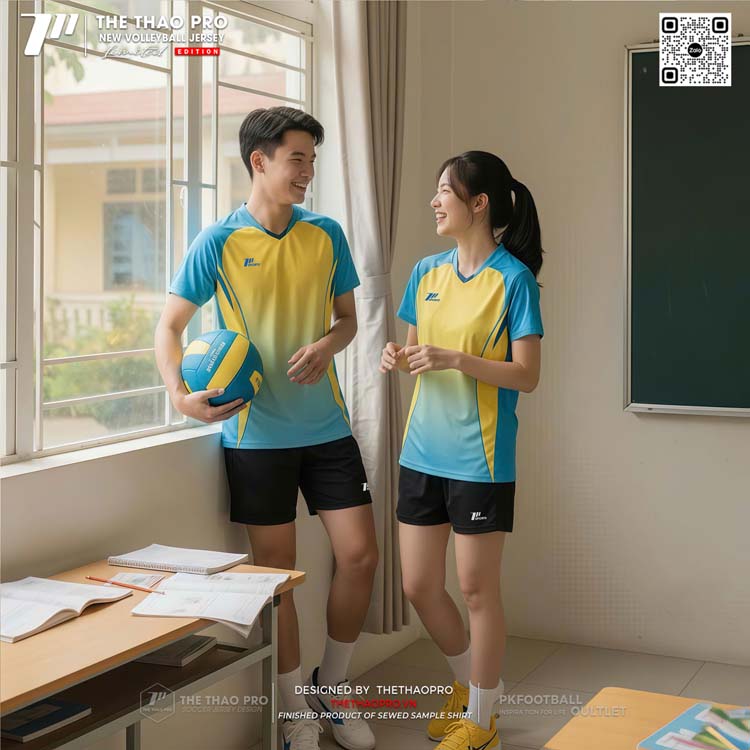 Áo Thun Thể Thao Xanh Vàng Năng Động – Mẫu In Chuyển Sắc Thời Trang