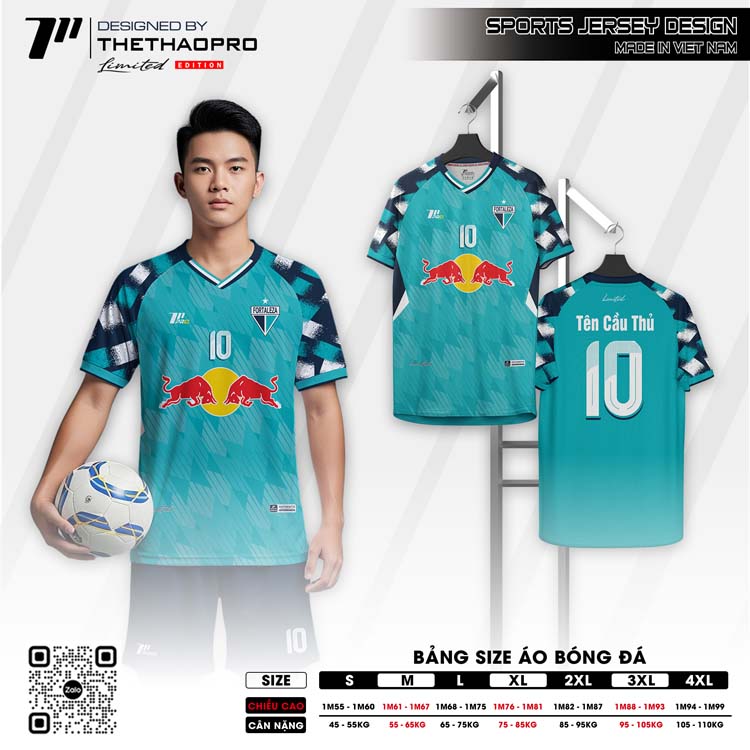 Áo Bóng Đá Xanh Ngọc Limited Edition - Thể Thao Pro