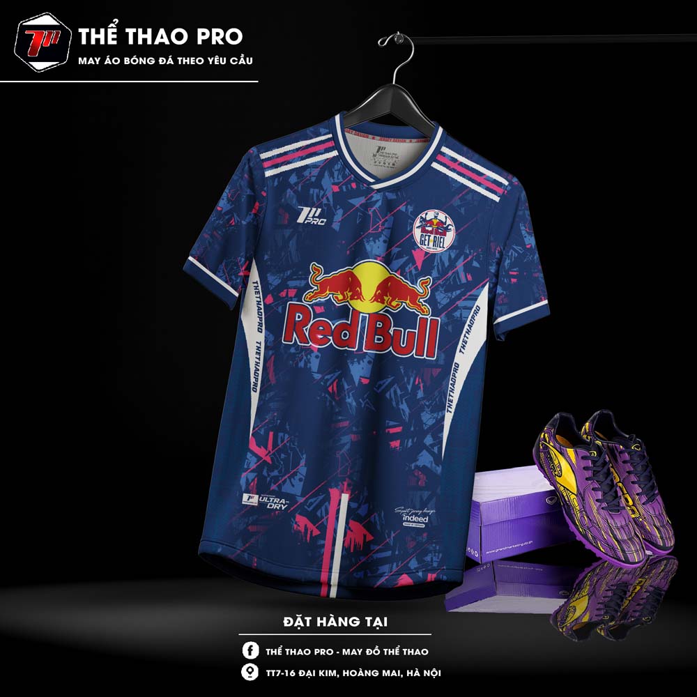 Áo Bóng Đá Red Bull Xanh Đậm – Thiết Kế Năng Động, Công Nghệ Cao